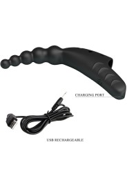 PRETTY LOVE JORDIN VIBRADOR DE DEDO 10 VIBRACIONES NEGRO
