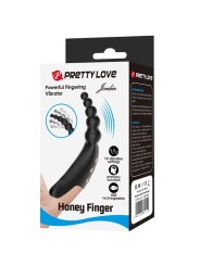 PRETTY LOVE JORDIN VIBRADOR DE DEDO 10 VIBRACIONES NEGRO
