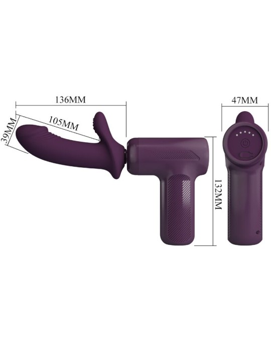 PRETTY LOVE DJ SCHOLAR MASAJEADOR 5 CONFIGURACIONES MORADO