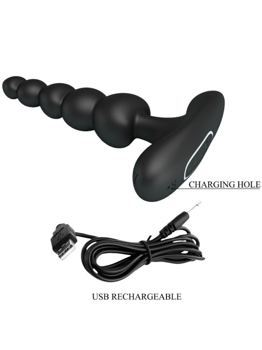 PRETTY LOVE CORBAN VIBRADOR ANAL 10 VIBRACIONES NEGRO
