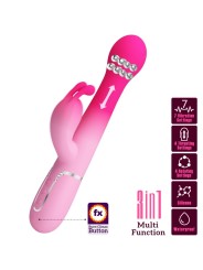 PRETTY LOVE DEJON VIBRADOR RABBIT 3 EN 1 MULTIFUNCION ROSA