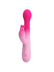 PRETTY LOVE DEJON VIBRADOR RABBIT 3 EN 1 MULTIFUNCION ROSA