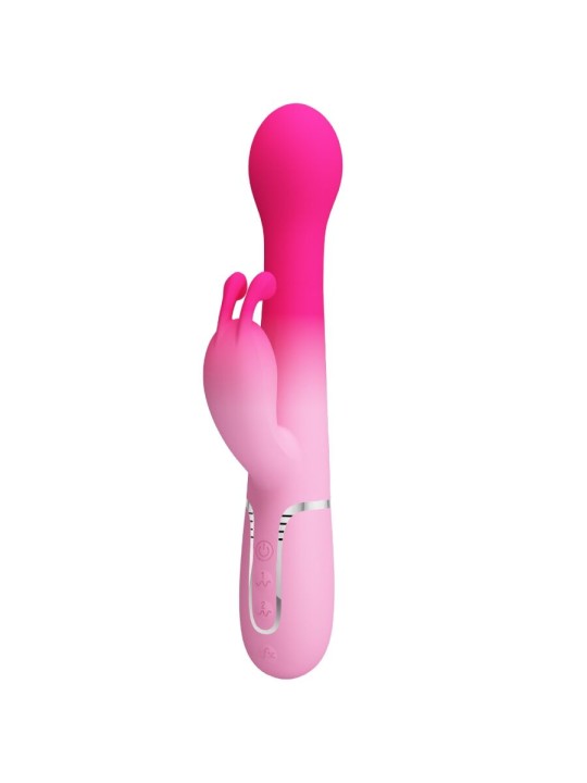 PRETTY LOVE DEJON VIBRADOR RABBIT 3 EN 1 MULTIFUNCION ROSA