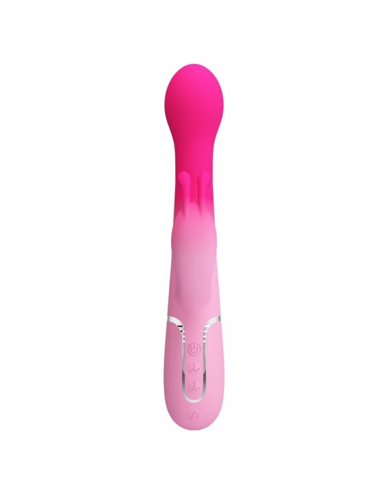 PRETTY LOVE DEJON VIBRADOR RABBIT 3 EN 1 MULTIFUNCION ROSA