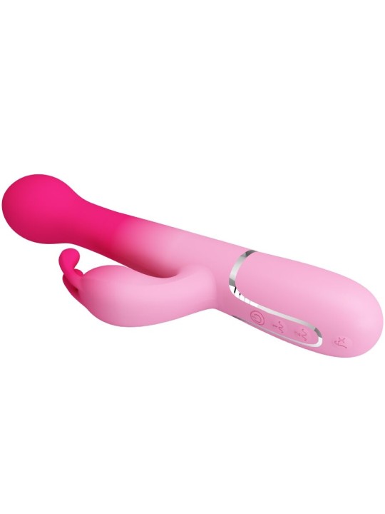 PRETTY LOVE DEJON VIBRADOR RABBIT 3 EN 1 MULTIFUNCION ROSA
