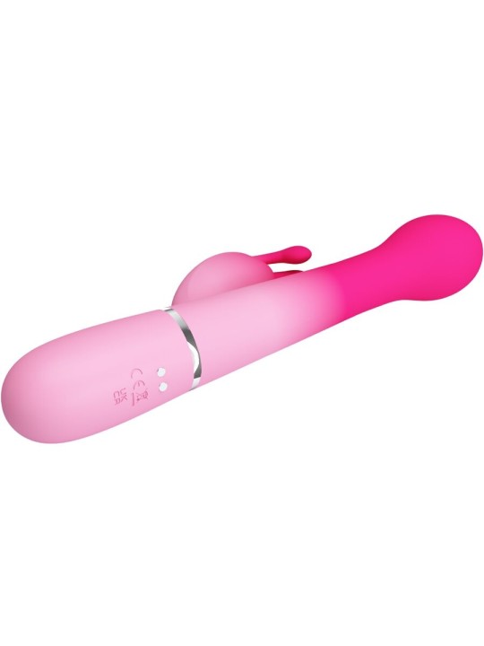 PRETTY LOVE DEJON VIBRADOR RABBIT 3 EN 1 MULTIFUNCION ROSA