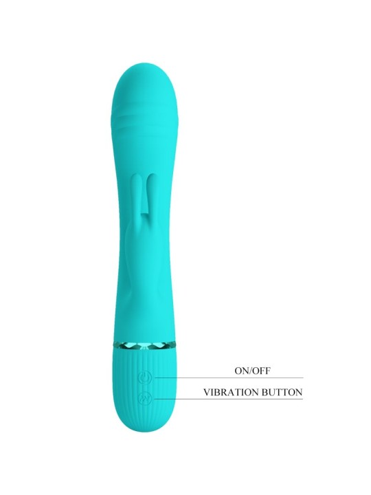 PRETTY LOVE SCOCCO VIBRADOR RABBIT TURQUESA