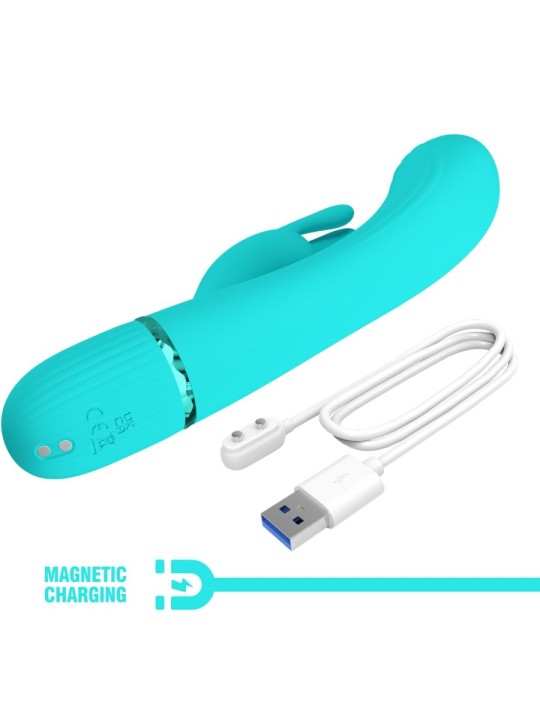 PRETTY LOVE SCOCCO VIBRADOR RABBIT TURQUESA