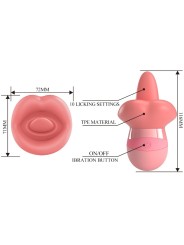 PRETTY LOVE KYLEE LENGUA ESTIMULADORA CLITORIS 10 VIBRACIONES ROSA NUDE