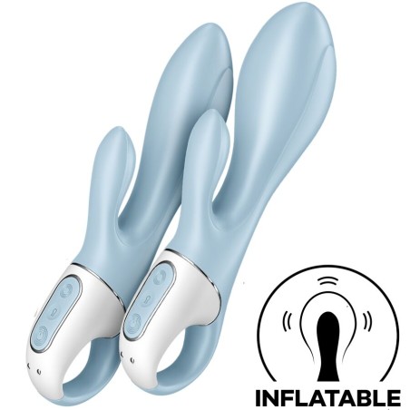 SATISFYER AIR PUMP BUNNY 1 VIBRADOR INFLABLE RABBIT AZUL