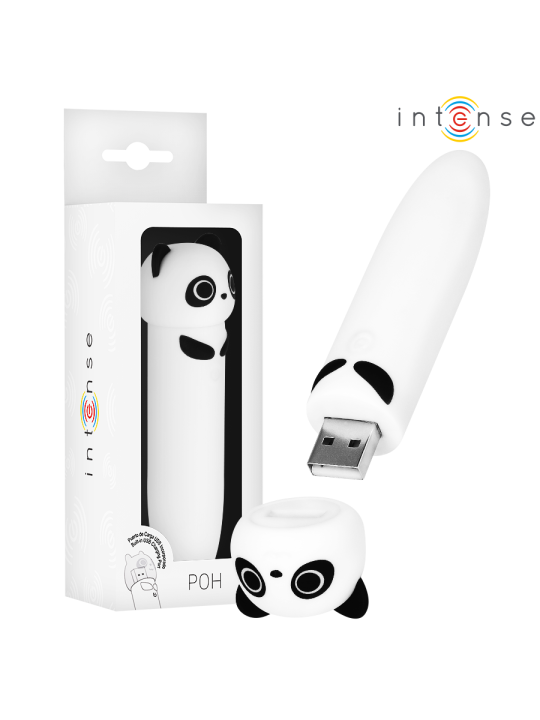 INTENSE POH BALA VIBRADORA PANDA RECARGABLE USB 10 X 22 CM