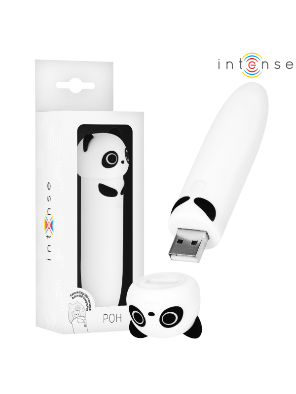 INTENSE POH BALA VIBRADORA PANDA RECARGABLE USB 10 X 22 CM