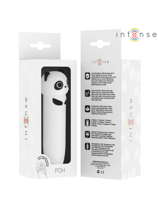 INTENSE POH BALA VIBRADORA PANDA RECARGABLE USB 10 X 22 CM