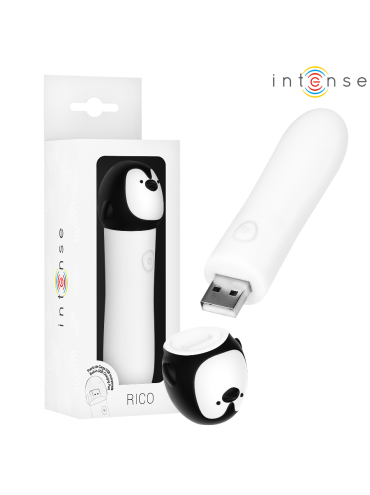 INTENSE RICO BALA VIBRADORA PINGUINO RECARGABLE USB 10 X 22 CM