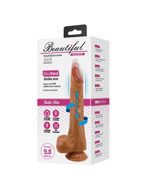 BAILE CALISTO DILDO REALISTICO 25 CM NATURAL