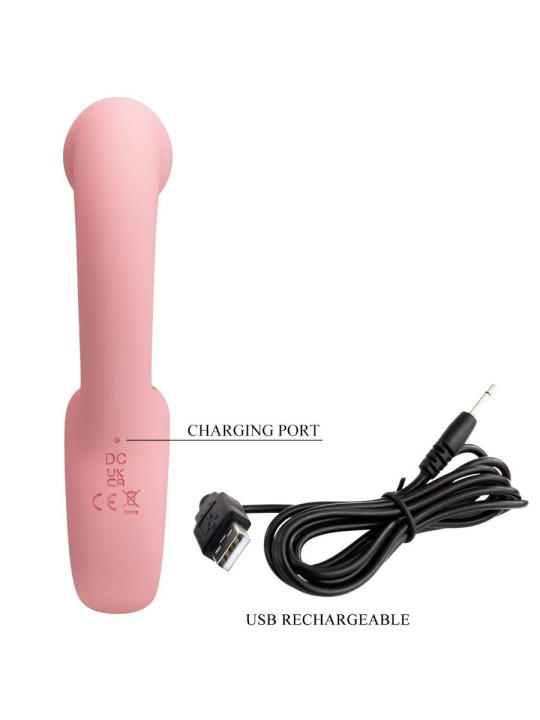 PRETTY LOVE ERYNNYES VIBRADOR PUNTO G ESTIMULADOR CLITORIS 10 VIBRACIONES ROSA
