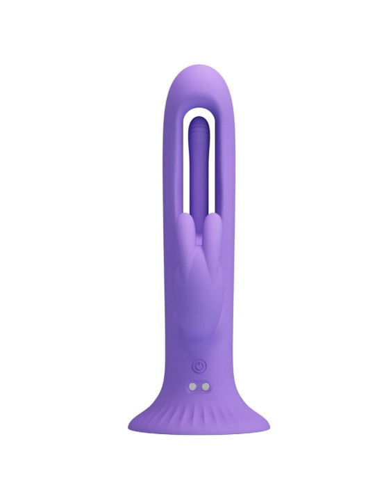 PRETTY LOVE KILLMOULIS VIBRADOR RABBIT 12 MODOS DE VIBRACION MORADO