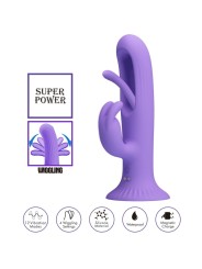 PRETTY LOVE KILLMOULIS VIBRADOR RABBIT 12 MODOS DE VIBRACION MORADO