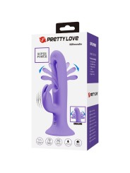 PRETTY LOVE KILLMOULIS VIBRADOR RABBIT 12 MODOS DE VIBRACION MORADO