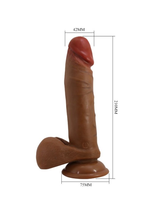 BAILE ABEL DILDO REALISTICO 21 CM MULATO