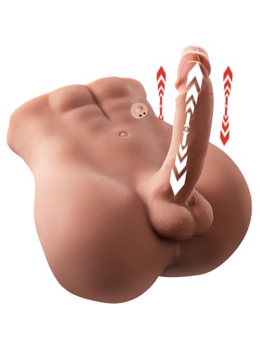 XISE BERTLETT DILDO ASS MASTURBADOR DILDO Y ANO REALISTICO POSICION FRONTAL CON THRUSTING 18 CM