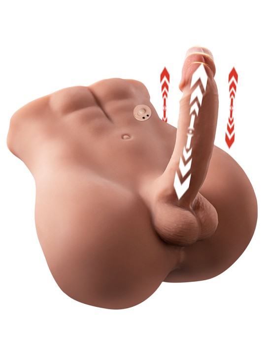 XISE BERTLETT DILDO ASS MASTURBADOR DILDO Y ANO REALISTICO POSICION FRONTAL CON THRUSTING 18 CM