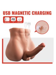 XISE BERTLETT DILDO ASS MASTURBADOR DILDO Y ANO REALISTICO POSICION FRONTAL CON THRUSTING 18 CM