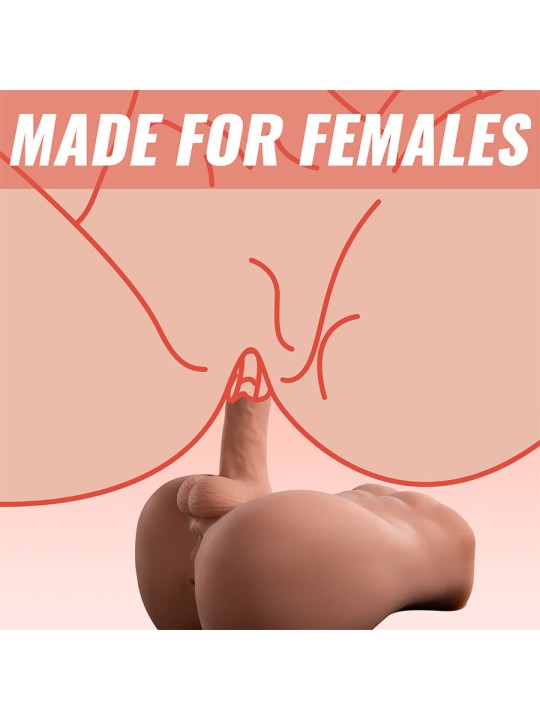 XISE BERTLETT DILDO ASS MASTURBADOR DILDO Y ANO REALISTICO POSICION FRONTAL CON THRUSTING 18 CM