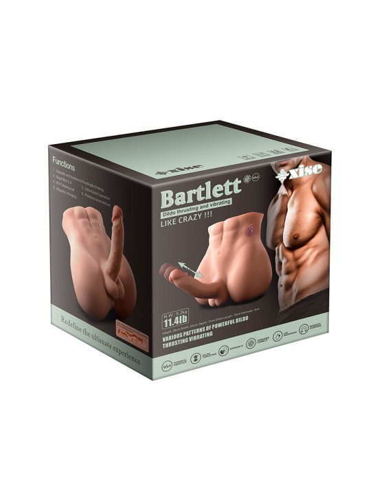 XISE BERTLETT DILDO ASS MASTURBADOR DILDO Y ANO REALISTICO POSICION FRONTAL CON THRUSTING 18 CM