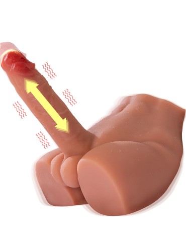 XISE PEEL DILDO ASS MASTURBADOR DILDO REALISTICO POSICION FRONTAL CON THRUSTING 175 CM