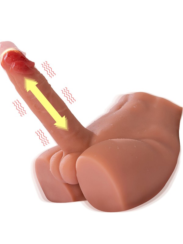 XISE PEEL DILDO ASS MASTURBADOR DILDO REALISTICO POSICION FRONTAL CON THRUSTING 175 CM