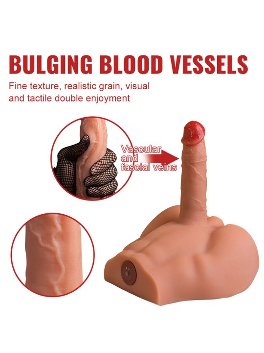 XISE PEEL DILDO ASS MASTURBADOR DILDO REALISTICO POSICION FRONTAL CON THRUSTING 175 CM