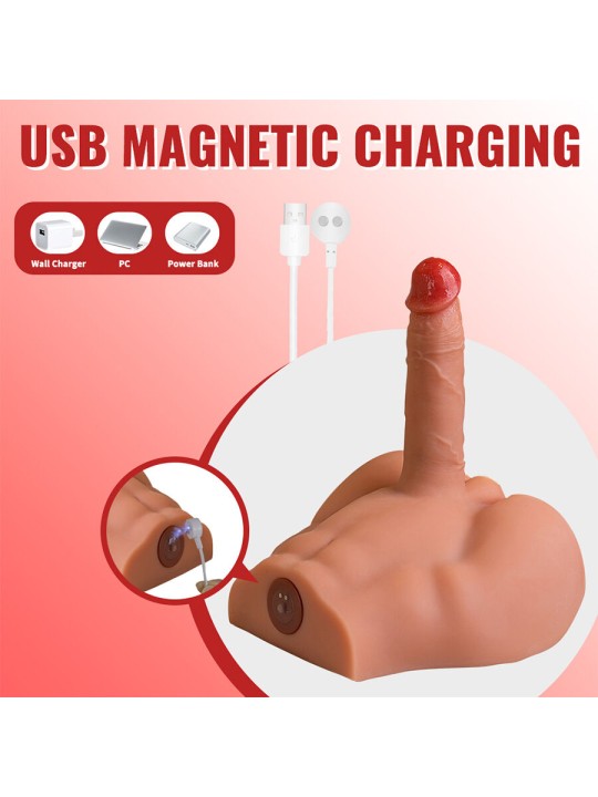 XISE PEEL DILDO ASS MASTURBADOR DILDO REALISTICO POSICION FRONTAL CON THRUSTING 175 CM