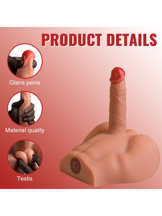 XISE PEEL DILDO ASS MASTURBADOR DILDO REALISTICO POSICION FRONTAL CON THRUSTING 175 CM