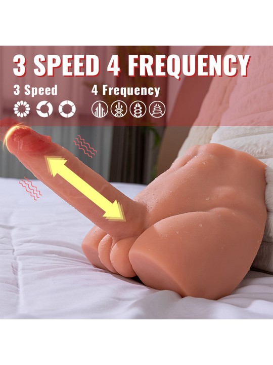 XISE PEEL DILDO ASS MASTURBADOR DILDO REALISTICO POSICION FRONTAL CON THRUSTING 175 CM