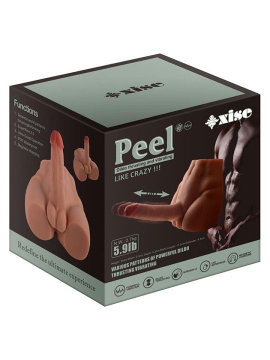 XISE PEEL DILDO ASS MASTURBADOR DILDO REALISTICO POSICION FRONTAL CON THRUSTING 175 CM