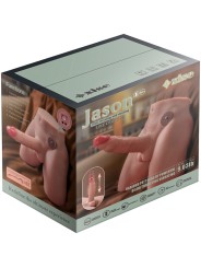 XISE JASON MASTURBADOR DILDO REALISTICO CON THRUSTING Y VIBRACION 17 CM
