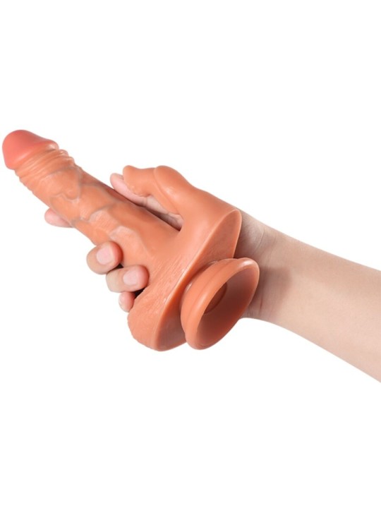 SHEQU JULIAN DILDO Y ESTIMULADOR DE CLITORIS CON VIBRACION Y CONTROL REMOTO 16 CM
