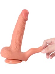 SHEQU HAYDEN DILDO Y ESTIMULADOR DE CLITORIS CON VIBRACION Y CONTROL REMOTO 16 CM
