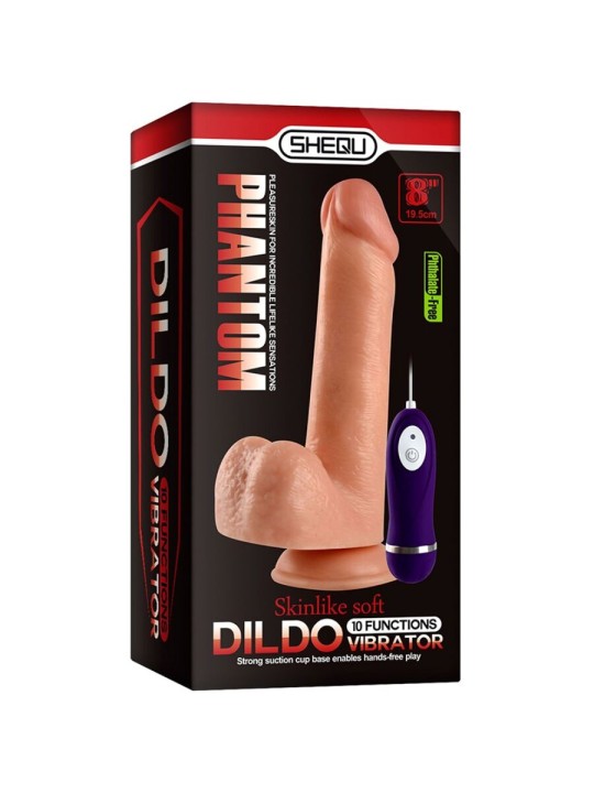 SHEQU PHANTOM DILDO VIBRADOR CON CONTROL REMOTO 20 CM