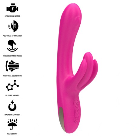 INTENSE BRITNEY VIBRADOR MULTIFUNCION RABBIT 23 CM ROSA