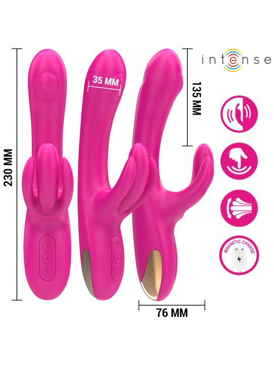 INTENSE BRITNEY VIBRADOR MULTIFUNCION RABBIT 23 CM ROSA