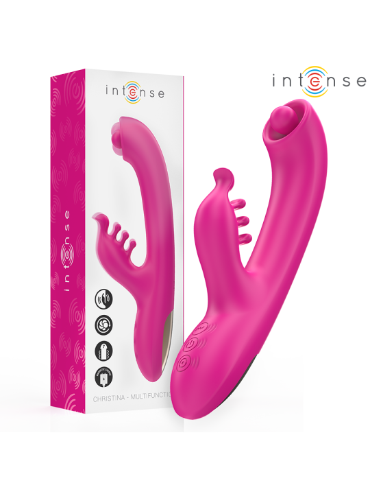 INTENSE CHRISTINA VIBRADOR MULTIFUNCION RABBIT 225 CM ROSA