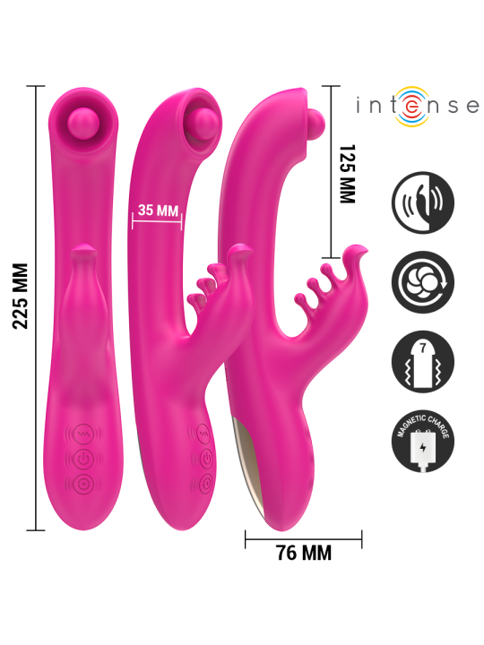 INTENSE CHRISTINA VIBRADOR MULTIFUNCION RABBIT 225 CM ROSA