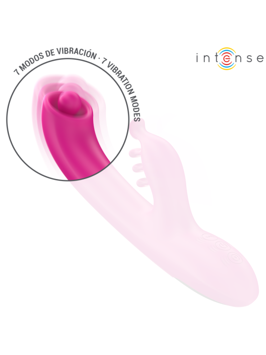 INTENSE CHRISTINA VIBRADOR MULTIFUNCION RABBIT 225 CM ROSA