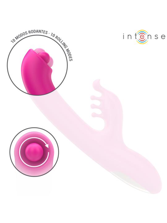 INTENSE CHRISTINA VIBRADOR MULTIFUNCION RABBIT 225 CM ROSA