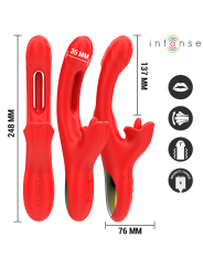INTENSE JESSICA VIBRADOR MULTIFUNCION ESTIMULACION CLITORIS 248 CM ROJO