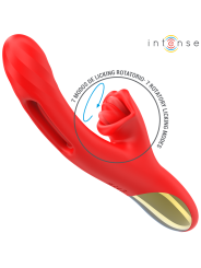 INTENSE JESSICA VIBRADOR MULTIFUNCION ESTIMULACION CLITORIS 248 CM ROJO