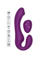 XOCOON STRAPLESS STRAP ON VIBRADOR 2 EN 1 CON CONTROL REMOTO MORADO
