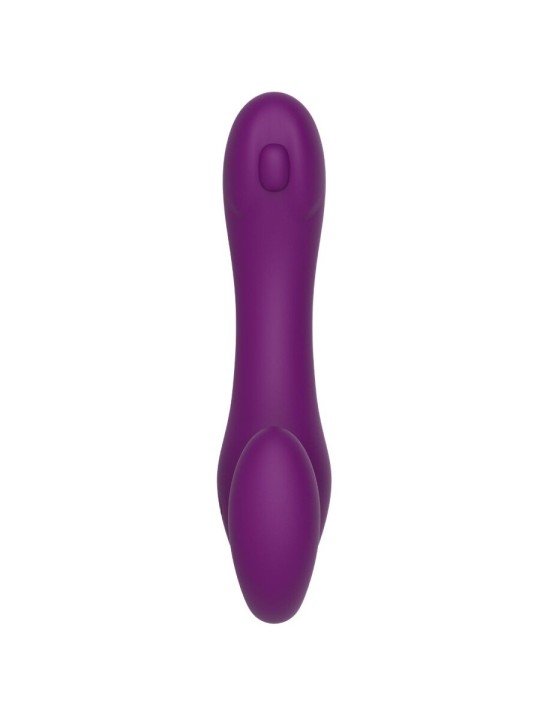 XOCOON STRAPLESS STRAP ON VIBRADOR 2 EN 1 CON CONTROL REMOTO MORADO